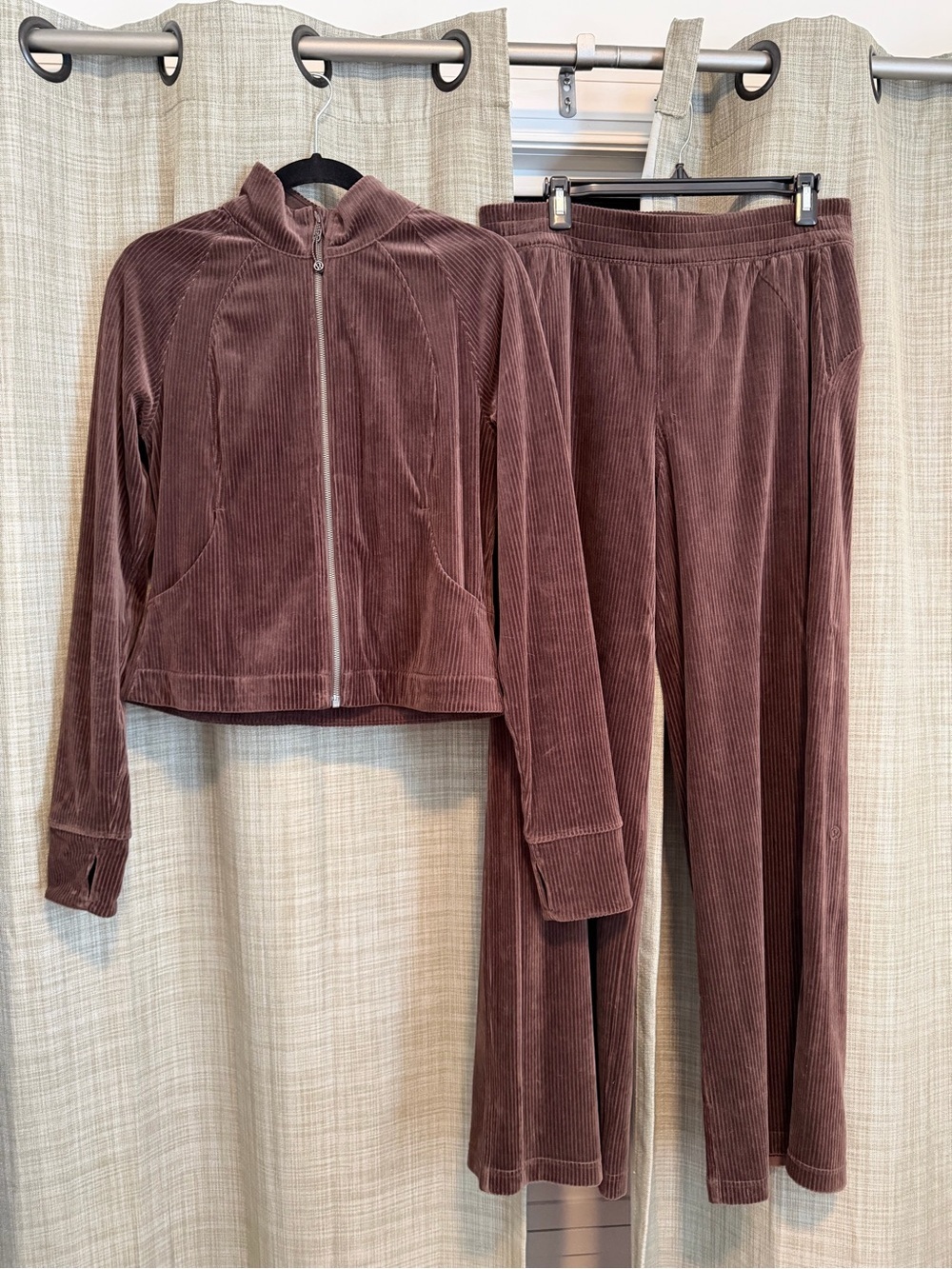 lululemon athletica Ribbed Corduroy Set in Brown
